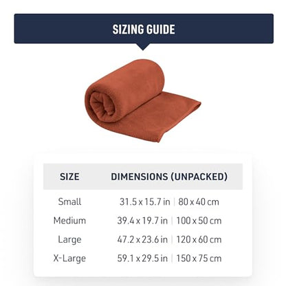 Sea to Summit Tek Towel, Plush Camping and Travel Towel - color: Beluga, style: X-Large