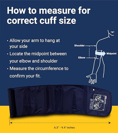 A&D Medical Blood Pressure Monitor for Home Use – UA-651SAC – Petite Upper Arm BP Machine – Small Cuff (6.3–9.4” / 16-24 cm) – Adults, Easy to Use, AC Adapter - style: Monitor w/ Small Cuff + AC Adapter
