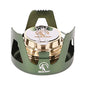 REDCAMP Mini Alcohol Stove for Backpacking, Lightweight Brass Spirit Burner with Aluminium Stand for Camping Hiking, Green - color: Green