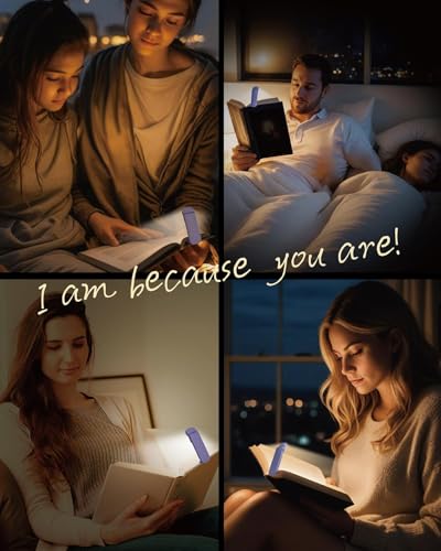 HEMONNKAM Book Reading Light, 2 Pack Rechargeable Clip on Booklight, Eye Caring 3 Color Temperatures & 5 Brightness Levels, Night Use for Bed, Long Lasting, Reading at Night in Bed, Purple+Black - color: Purple+Black