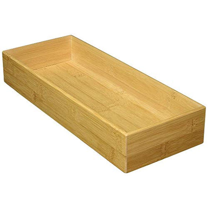 Lipper International 8384 Bamboo Wood Stacking Drawer Organizer Box, 9"x 6" - size: Small, 9"x 6"