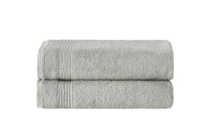 Ozdilek 2-Piece Bath Towels, 27x54 100% Turkish Cotton, Luxury Quick Dry, Extra Large, Fade-Resistant, Eco-Friendly, Spa Towel, Comfortable (Light Brown) - color: Light Brown