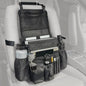 FifthQuarter Car Organizer Front Seat: Portable Large Capacity Car Organizers and Storage With Laptop Storage Adjustable Strap Seat Organizer Universal For Police | Driver | Office | Travel | Truck