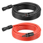8 AWG Solar Extension Cable 20FT Black + 20FT Red, 8 Gauge Solar Panel Wire Male to Female Tinned Copper Wire for Solar Panel, Automotive, RV, Boat, Outdoors - size: 8AWG 20FT