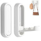 2Pcs Foldable Wall Hooks, Zinc Alloy Folding Hook White, Heavy Duty Folding Coat Hooks Wall Mounted for Hanging Coat Towels Bags Keys (White, 2 Pack) - color: White, size: 2 Pack