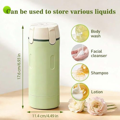 Travel Dispenser Set, 4 Pack 30ml Leak Proof Portable Bottles for Shampoo, Lotion, Conditioner, Cream, with Label Stickers (1, White) - color: White
