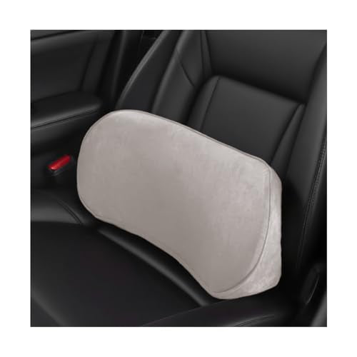 Osilly Car Lumbar Support Pillow, Memory Foam Comfortable Vehicle Seat Lower Back Support Cushion, Back & Sciatica Pain Relief Automotive Driver Seat Pad, Universal for SUV RV Truck (Light Gray) - color: Light Gray