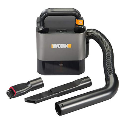 WORX WX030L 20V Power Share Cordless Cube Vac Compact Vacuum, Black - style: with battery and charger