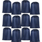 Woanger 12 Pack 28 x 45 Inch Extra Large Laundry Bags Bulk Washable Travel Laundry Bag with Drawstring Closure Large Dirty Clothes Organizer for College Dorm Home Hotel Camping(Navy Blue) - color: Navy Blue