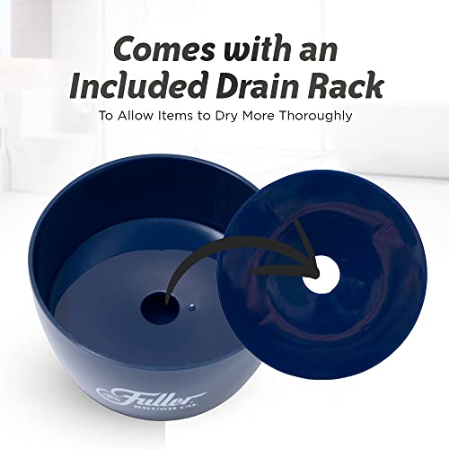 Fuller Brush Handy Holder with Drain Rack – Small Sink Caddy for Organizing Cleaning Sponges & Tools – Removable Drain Tray, Dishwasher Safe – Green - color: Green