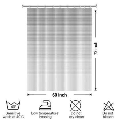 Boho Shower Curtain for Bathroom 60x72 inches Light Grey White Lines Waterproof Shower Curtain Set with Hooks Bohemian Stripe Fabric Stall RV Shower Curtains - color: Grey, size: 60"W x 72"L (Pack of 1)