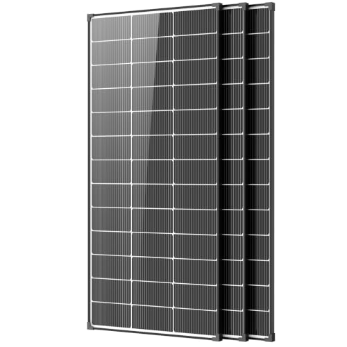 600 watt Solar Panels,3pcs 200 watt Bifacial Solar Panel 12v n Type 18bb Solar Panel A+ Grade PV Module with IP68 Waterproof 25% Cell Efficiency for Off Grid RV Rooftop(600W Bifacial - color: 600W Bifacial