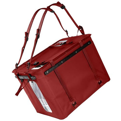 RUX 70L Collapsible Gear Box (Mars Red) - Modular Adventure Storage Solution For Camping Storage, Overlanding, Off-road And Van Life - Weatherproof, Durable and Multifunctional - color: Mars Red