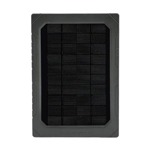 Black Gate Solar Panel Kit for Trail Cameras – 2000mAh Lithium Battery, 12V Compatible, Tree Mount & Armored Cable, USB-C Charging, Charge Indicator, Forest Green/Black