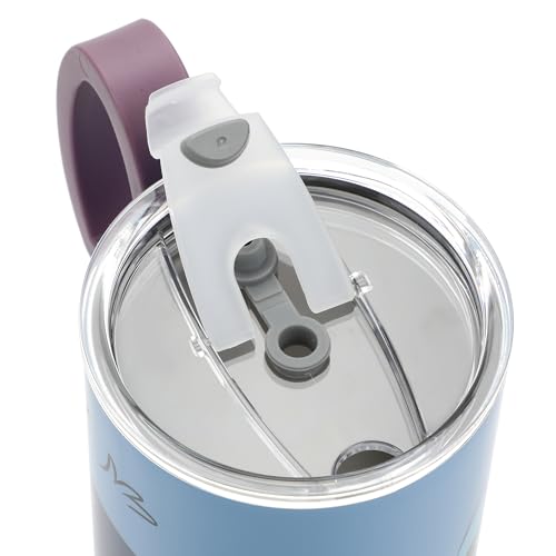 Disney's Stitch 40 Oz Stainless Steel Tumbler With Scultped Ears Handle - color: Disney’s Stitch Blue