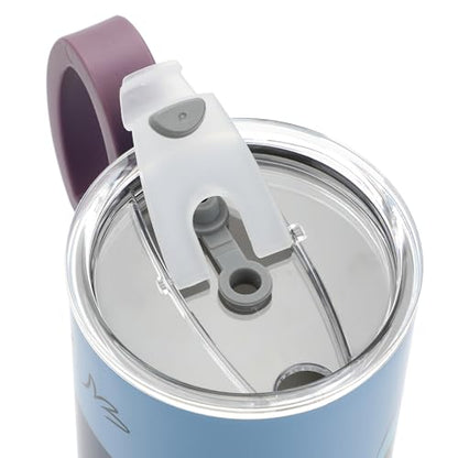 Disney's Stitch 40 Oz Stainless Steel Tumbler With Scultped Ears Handle - color: Disney’s Stitch Blue