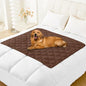 Smiry Waterproof Dog Bed Cover Blanket 40x50, Soft Reversible Pet Blanket, Washable Leakproof Cats Dogs Couch Cover for Sofa, Couch, Furniture, Brown/Beige - color: Brown/Beige, size: 40x50 Inch