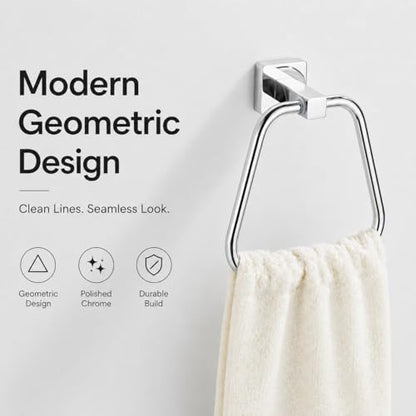 Chrome Towel Ring for Bathroom 2 Pack, Kitchen Bath Towel Holder Hangers Wall Mount Heavy Duty Stainless Steel - color: Chrome, size: 2 Pack