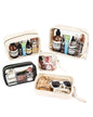 Personalized Clear Makeup Bag For Women Men, Toiletry Pouch with Zipper Reinforced Seams, Custom Travel Water Resistant Storage Car Organizer(S/M/L)