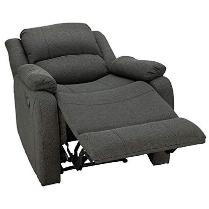 RecPro Charles Collection | 30" Zero Wall Wall Hugger Recliner | Slideout RV Living Room Chair | Cloth (Fossil, 1 Chair) - color: Fossil, size: 1 Chair