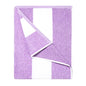 HENBAY Cotton Oversized Beach Towel - Large 70 x 35 Inch Pool Towel, Purple Striped Quick Dry Swimming Cabana Towel - color: Purple