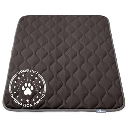 Paw Inspired Washable Padded Crate Mats for Dogs | 41” x 28” Pad, Fits 42-inch Kennels | Leakproof, Waterproof Bottom, Plush Pet Beds (Gray) - color: Gray, size: 42 Inch