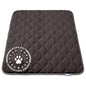 Paw Inspired Washable Padded Crate Mats for Dogs | 41” x 28” Pad, Fits 42-inch Kennels | Leakproof, Waterproof Bottom, Plush Pet Beds (Gray) - color: Gray, size: 42 Inch
