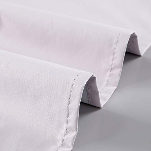 Diamond Home Linens 2 Piece 100% Blackout Insulated Rod Pocket Kitchen Curtain Tiers Set for Small Windows 24" Long-Light Pink - color: Light Pink, size: 27"W x 24"L (Pack of 2)