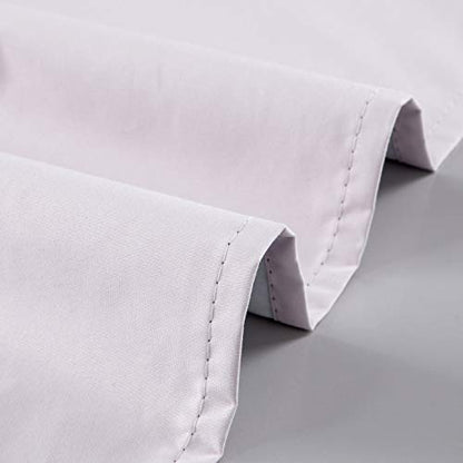 Diamond Home Linens 2 Piece 100% Blackout Insulated Rod Pocket Kitchen Curtain Tiers Set for Small Windows 24" Long-Light Pink - color: Light Pink, size: 27"W x 24"L (Pack of 2)