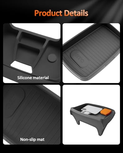 CDEFG Dashboard Organizer Tray for Audi A4L/A4/S4 (2020-2025), A5/S5/Q5/Q5L (2021-2025)- Behind Screen Dash Storage Tray Silicone Accessories