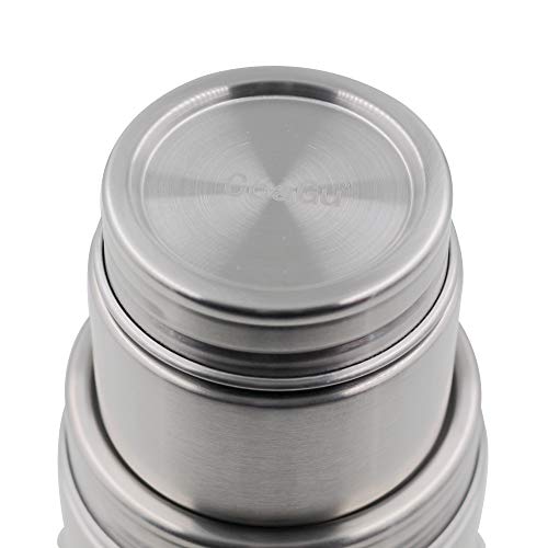 CoaGu 8oz Coffee Canisters: Premium 18/8 Stainless Steel Containers Perfect for Children's Lunches, Tea, Sugar, Coffee Storage, and Candy