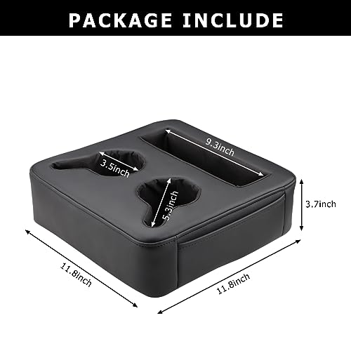 MARCHFA Cup Holders for Car SUV Backseat Cup Holders Rear Seat Drinks Holder Car Backseat Organizer Storage Backseat Accessories for Car Couch Boat Cup Holder Tray (Black)