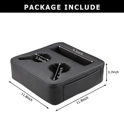 MARCHFA Cup Holders for Car SUV Backseat Cup Holders Rear Seat Drinks Holder Car Backseat Organizer Storage Backseat Accessories for Car Couch Boat Cup Holder Tray (Black)
