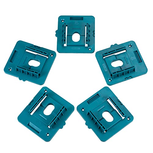 (5 Pack) Battery Holder Fit for Makita 18V Battery, Wall Mount Batteries Storage Organizer for Work Van, Shelf, Toolbox for BL1860 for BL1850 for BL1840 BL1830 BL1860 BL1850 BL1840