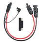 1ft 10AWG Solar Panel Connector Cable, SAE to MC-4 Male Female Adapter PV Extension Cable with SAE Polarity Reverse Adapter for RV Caravan Solar Panel Battery Charger - style: 1PCS