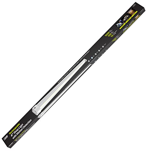 Feit Electric 4ft Rechargeable LED Shop Light, 7.5W, Motion Sensor, Magnetic & Flush Mount, 4000K Cool White, 1000 Lumens, No-Humming Utility Light for Garage & Workshop, SHOP4/840/100/MOTBAT - size: 4FT., style: 100 Watt-Hours
