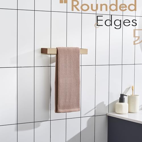 KOKOSIRI Towel Holder 12-Inch Hand Towel Bar Wall Mount Kitchen Rack Champagne Bronze Stainless Steel for Bathroom Hardware, 1 Pack B4008CPG-L12 - color: Champagne Bronze, size: 12-Inch