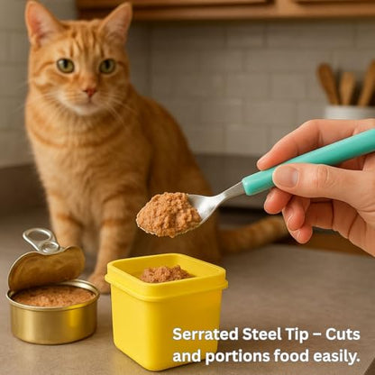 2ME Cat and Dog Food Storage Containers with Lids, 6-Pack 100% Silicone 4oz Each, with Dual-Ended Scoop – Keeps Wet Can Food Fresh, Odor-Resistant,Freezer, Microwave & Dishwasher Safe - size: 4oz Pack of 6