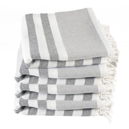 Cotton Turkish Beach Towel with Towels Oversized 36"x72" Pool Absorbent Extra Large Quick Dry Sand Travel Towel (Mélange Drift, 4 Pack) - color: Mélange Drift, size: 4 Pack