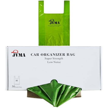 JVMA Car Trash Bags Green 50 Garbage Bag 1 Gallon Super Strength | Leakproof, Hanging Garbage Bags for Car Truck SUV Camping Trash Can - size: Bag Only