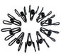 30 Pcs 2 Inch Black Chip Clips PVC Coating High Elasticity Strength Anti-Rust Steel Chip Bag Clips, Food Clips and Clothes Pins
