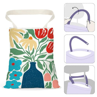 Boho Flower Car Trash Can, Car Trash Bag Hanging, Waterproof Cars Back Seat Hanging Organizer and Storage Trash Bags for Vehicle Travelling Camping - color: Flower09