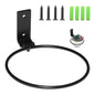 2 Pack Wall Mounted Plant Holder,Plant Pot Holder,Hanger Heavy Duty Flower Pot Ring for Outside,Foldable Wall Plant Holder,5 Inch(Black) - color: Foldable, size: 5inch，2pcs