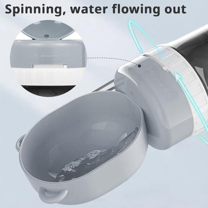 Pet Water Bottle Leak Proof Portable - Dog Water Dispenser with Drinking Bowl, Puppy Travel Accessories for Outdoor Walking, Hiking, Running - size: 400 ML