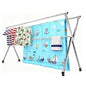 Clothes Drying Rack Folding Indoor Outdoor Rolling Portable Laundry Drying Rack, Heavy Duty Laundry Hanger Dryer Rack with 20 Hooks - size: 83.50 inches