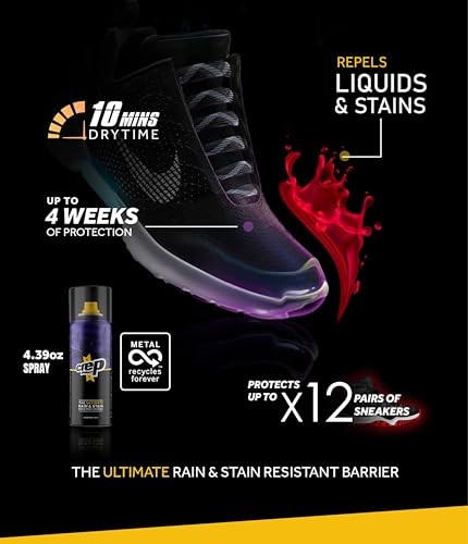 Crep Protect Shoe Protector Spray & Premium Sneaker Cleaning Kit, with Brush, Solution, Microfibre Cloth and Reusable Pouch, Sneaker Care Kit