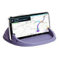 Loncaster Car Phone Holder, Car Phone Mount Silicone Car Pad Mat for Various Dashboards, Slip Free Desk Phone Stand Compatible with iPhone, Samsung, Android Smartphones, GPS Devices More (Purple) - color: Purple