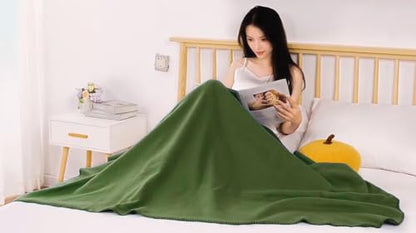 (24 Pack) Bulk Fleece 50x60 Throw Blankets for Wedding Favors, Homeless Women, Men, Homes, Bed, Sofa, Couch, Office, Pet Blankets, Travel | Soft Warm Lightweight Throw Blankets in Bulk (Dark Green) - color: Dark Green