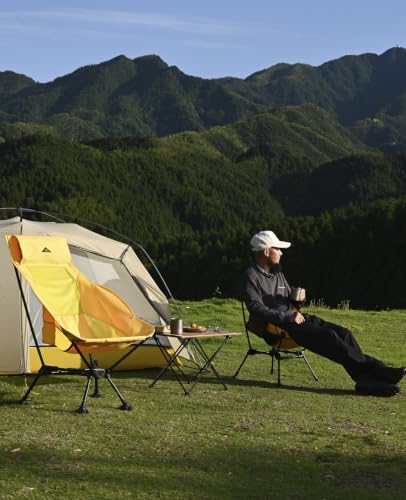 iClimb Ultralight Compact Camping Folding Table with Carry Bag (Black - L) - color: Black, size: Large
