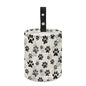 Renewold Car Trash Can Car Trash Bag Foldable Hanging Dog Paw Black Beige Trash Bin Garbage Can Adjustable Button Straps Home Office Camping Picnic Beach Storage Organizer Bag Container - color: Dog Paw Black Beige